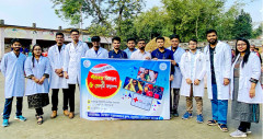 সোশ্যাল ওয়েলফেয়ার ক্লাবের শীতবস্ত্র বিতরণ