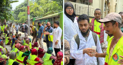হিট স্ট্রোক: নিম্ন-আয়ের মানুষের সচেতনতায় মেডিকেল শিক্ষার্থীদের কর্মসূচি