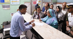 ফজিলাতুন্নেছা মুজিব মেমোরিয়াল হাসপাতাল পরিদর্শন প্রধানমন্ত্রীর