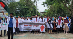 কোটা বাতিলের দাবিতে শজিমেক শিক্ষার্থীদের বিক্ষোভ