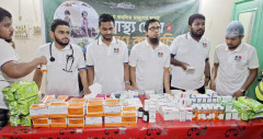 লক্ষ্মীপুরে বন্যার্তদের পাশে ন্যাশনাল ডক্টরস ফোরাম
