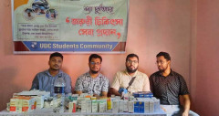 ফেনীতে বন্যাদুর্গতদের বিনামূল্যে ইউডিসির জরুরি চিকিৎসা সেবা