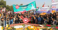 বিজয় দিবসে স্মৃতিসৌধে বিএসএমএমইউর শ্রদ্ধা