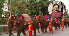 পুরোদমে চলছে ঈদ মিছিলের ঐরাবত হাতির রাজকীয় প্রস্তুতি