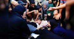 মায়ের হাসপাতালেই এলো ইসরায়েলি হামলায় নিহত নয় সন্তানের লাশ