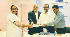 বিএমইউতে রেকটাল ও ব্রেস্ট ক্যান্সার বিষয়ক কর্মশালার সনদ বিতরণ