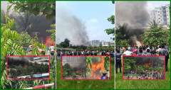 ক্লাস চলাকালীন উত্তরা মাইলস্টোন কলেজে প্রশিক্ষণ বিমান বিধ্বস্ত: নিহত ১