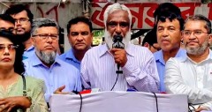 মাসুদ কামালের মন্তব্যের প্রতিবাদে ড্যাবের বিক্ষোভ