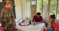 খাগড়াছড়ির লক্ষ্মীছড়ি উপজেলার দুর্গম জনপদে সেনাবাহিনীর বিনামূল্যে চিকিৎসাসেবা