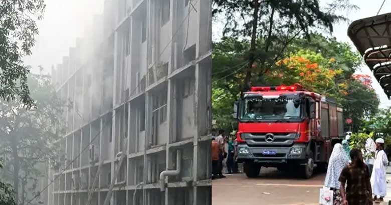 খুলনা মেডিকেলে আগুন, এক ঘণ্টার প্রচেষ্টায় নিয়ন্ত্রণে