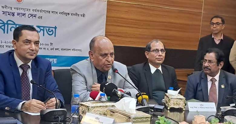 দুর্নীতির ব্যাপারে জিরো টলারেন্স ঘোষণা নতুন স্বাস্থ্যমন্ত্রীর