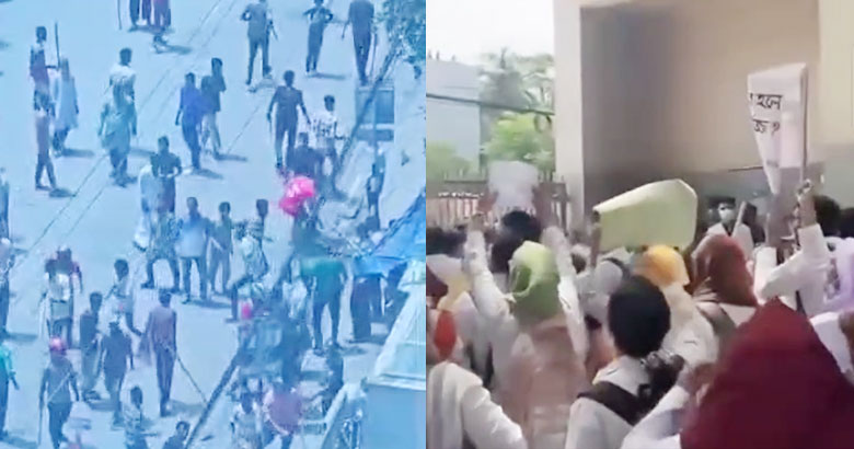 কোটা আন্দোলন: ডেল্টা মেডিকেলে শিক্ষার্থীদের ওপর বহিরাগতদের হামলা