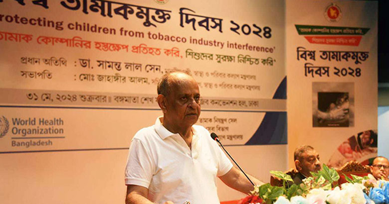 বাজেটে তামাক পণ্যের দাম বাড়ানোর প্রস্তাব করেছি: স্বাস্থ্যমন্ত্রী