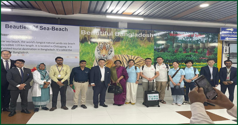 উত্তরায় বিমান দুর্ঘটনায় দগ্ধদের চিকিৎসায় চীনা মেডিকেল টিম ঢাকায়