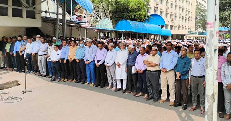 ইসরায়েলি বর্বরতার প্রতিবাদে বিএমইউতে ‘মার্চ ফর গাজা’