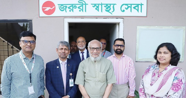 বিমান ভবনে জরুরি স্বাস্থ্যসেবা কেন্দ্রের উদ্বোধন