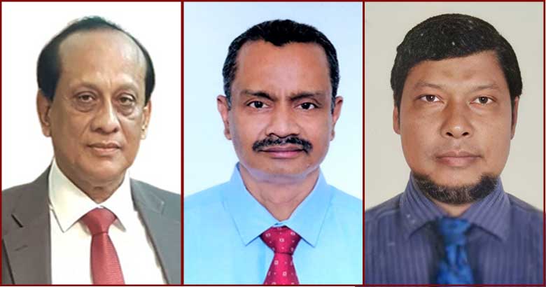 বিপিএর সভাপতি অধ্যাপক সেলিমুজ্জামান, সম্পাদক অধ্যাপক আতিয়ার, কোষাধ্যক্ষ ডা. আতিয়ার