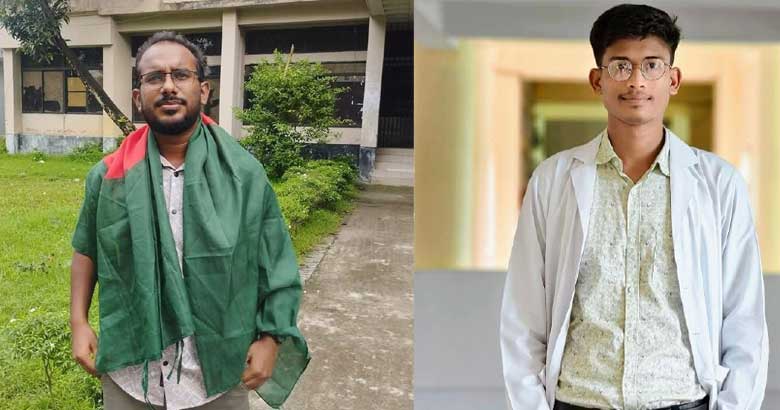 শজিমেক ইন্টার্ন ডক্টরস ফোরামের সভাপতি ডা.আরিফ, সম্পাদক ডা. সেলিম