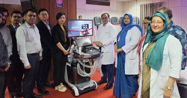 বিএমইউ নিনমাসে লিভার ও থাইরয়েড ক্যান্সার নির্ণয়ক মেশিন উদ্বোধন